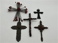 (5) Metal Crosses