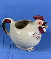 Vtg. Rooster pottery pitcher/ USA