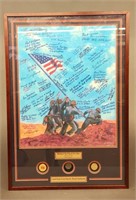 From the esIwo Jima sand and J. Stone signed print