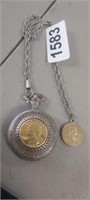 COMMERATIVE POCKET WATCH WITH CHAIN