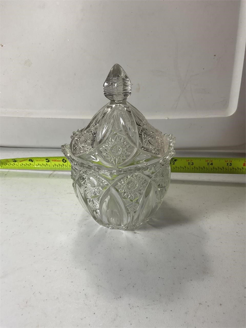 Vintage Glass Sugar Bowl