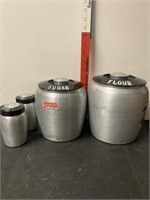 Spun Aluminum Canister set