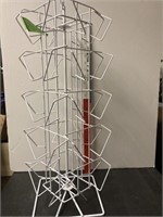 Table top wire spinning display rack