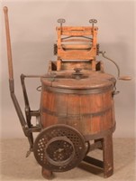 The American Wringer Co. Wood Tub Washing Machine.