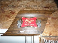 1970s Miller High Life Beer Lighted Sign