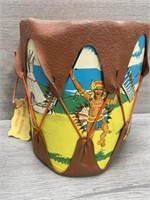 Authentic Native 1960s Drum w/ Tag