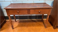 ANTIQUE 2 DRAWER HALL/ WORK TABLE