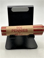 QTY 1 ROLL 50 UNSEARCHED WHEAT PENNIES CENTS