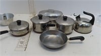 Revere Ware pots and pans, other cookware