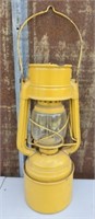 Vintage metal yellow NY oil lamp