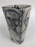 Unique Signed Art Pottery Cup