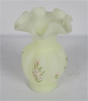 Fenton 5" Vase Hand Painted