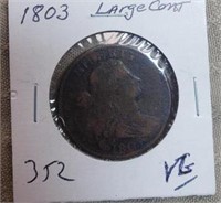 1803 Large One Cent VG