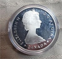 1985 Canada Silver Dollar with Moose