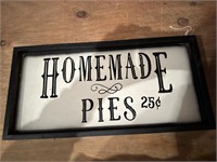 Love Sign, Homemade Pies sign and