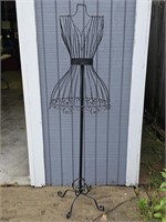 Wrought Iron Dress Form Stand