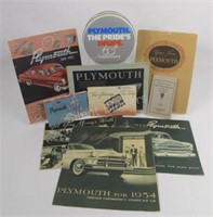 1950's Plymouth Brochure / Specifications Books