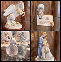 Vintage Collectable Figurines, Bells, Music Box +