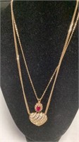 2 Necklaces Avon and 14k GF? (Hard to see)