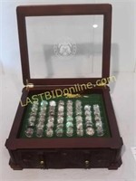 Danbury Mint Park & Monument Display with Quarters