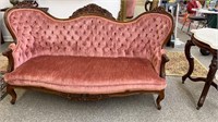 Wonderful carved Rosewood Victorian sofa