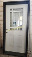 Exterior door 36" half view LH Swing