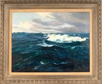 Seascape by Bernice Huntington (Am 1906-1998)