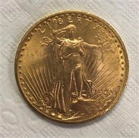 1923 Twenty Dollar Gold Piece.
