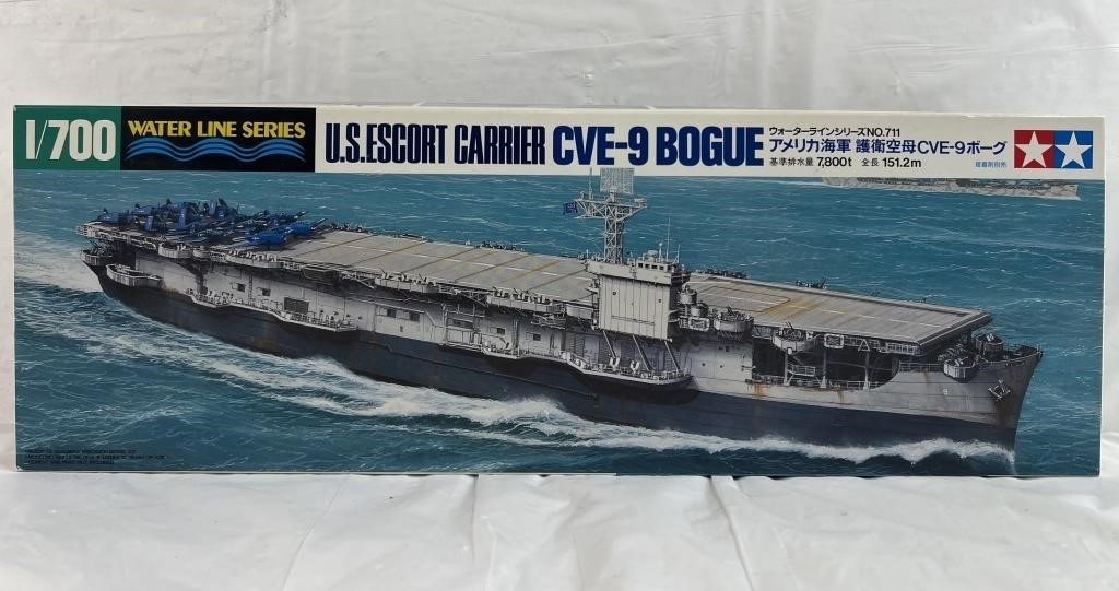 U.S. Escort Carrier CVE-9 Bogue 1/700 Water Line