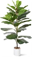 CROSOFMI Artificial Mini Fiddle Leaf Tree 37