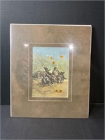 Adorable Hand Colored Engraving