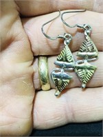 sterling silver hoops earrings 925