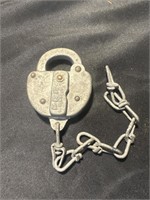 PRR RAILROAD LOCK CHAIN