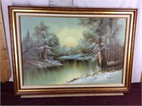 Beautiful Original Signed Oil On Canvas