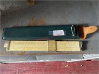 Slide ruler in leather case   (Connex 2)