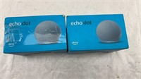 ECHO DOT ALEXA - QTY 2 - UNTESTED