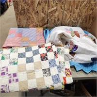 3- Hand stitched Quilts sizes unknown