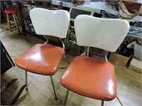 Pair Vintage Kitchen Chairs