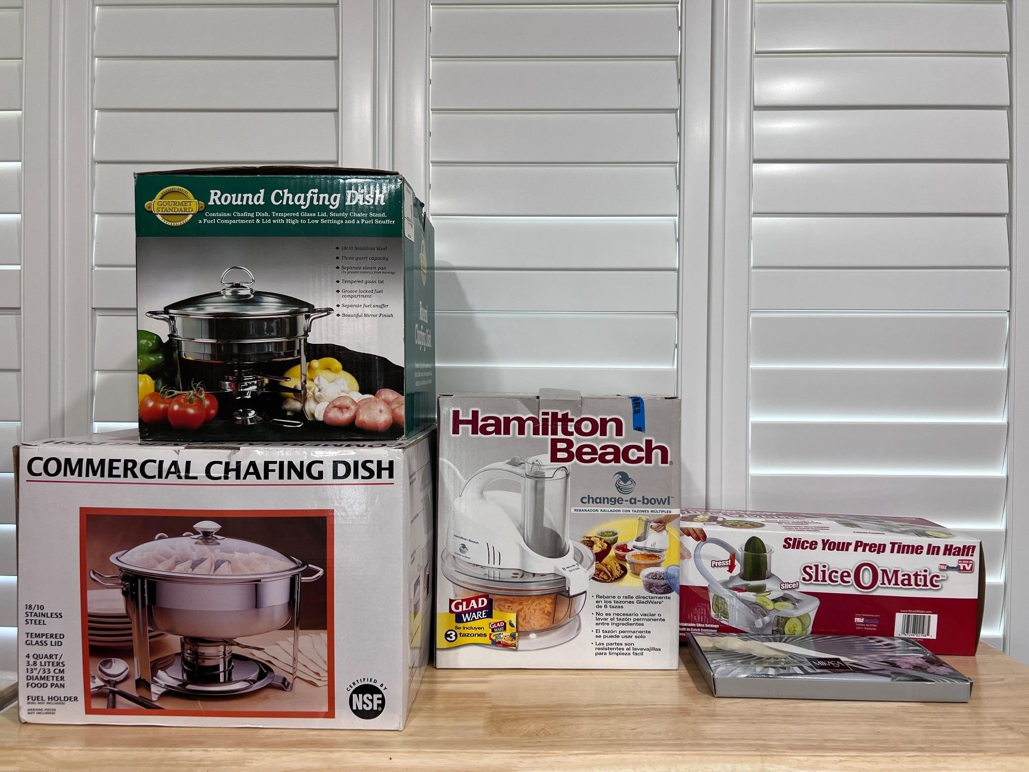 Chafing dishes Hamilton beach slice o matic