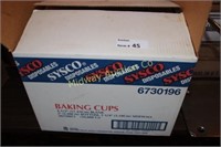 CASE OF BAKING CUPS/  BOX WITH ALUMINUM DISPOSABLE
