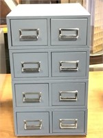 4 Stacking 2 Drawer Card File Cabinets
