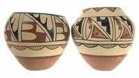 (2) Josie Bach Native American Jemez Pottery