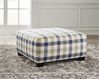 Ashley 19504 Meggett 40 x 40 Plaid Ottoman