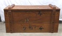 1950's Cowboys & Indians Wooden Toy Box