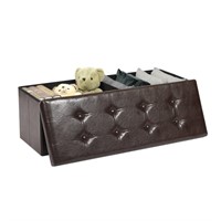 E7655 43 Storage Ottoman Hold up to 660lb Brown