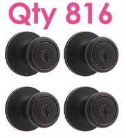 Qty 816- Entry Door Knobs