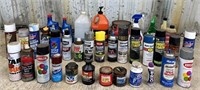 Box of Paint & Shop Fluids