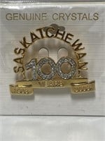 Saskatchewan 100 Years 1905-2005 Genuine Crystals