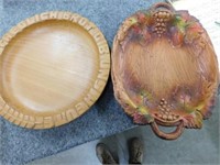 German wooden bread plate - grape Syrocco