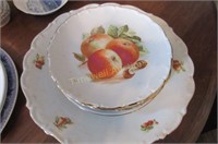 Bavarian fruit plate set